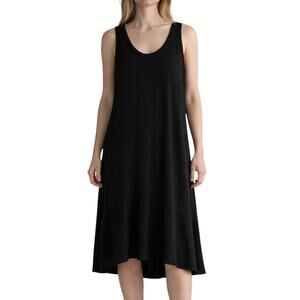 Calson Nordstrom Ruffle Midi Tank Dress Black Size S